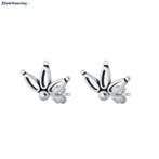 Zilveren crown studs, Verzenden, Nieuw, Zilver