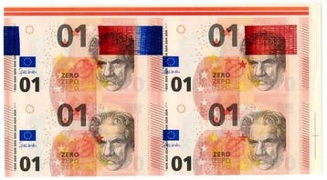 Europese Unie. - 4 x 0 Euro 2013 - specimen test notes,