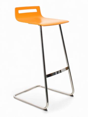 Sedus MT902 barkuk, oranje-chrome, Huis en Inrichting, Ophalen of Verzenden, Gebruikt, Overige kleuren