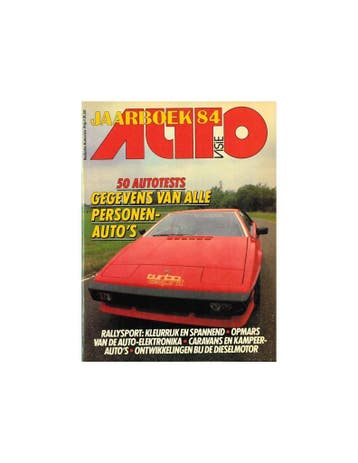 1984 AUTOVISIE JAARBOEK NEDERLANDS, Nieuw, Author