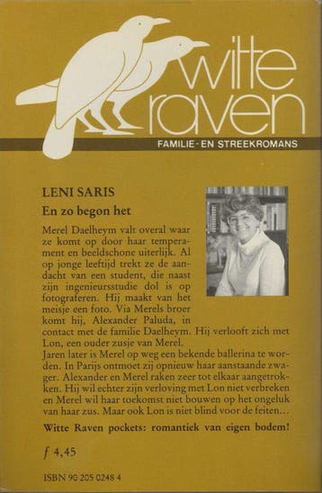 En zo begon het / Witte raven / 22 M 9789020502480, Boeken, Verzenden, Gelezen, Leni Saris