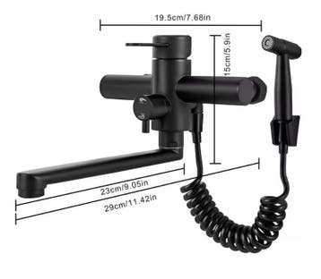 Wand Keukenkraan met Sproeier 360° Draaibare Mengkraan, Verzenden, Nieuw