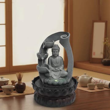 Zen Boeddha Tafelwaterpartij met Fontein - Meditatieve Decor, Verzenden, Nieuw