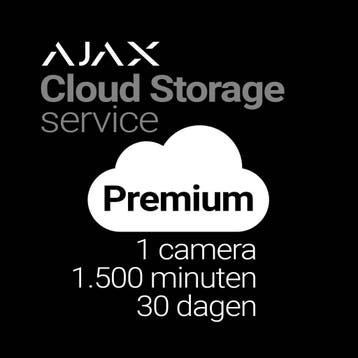 Ajax Cloud Storage Premium 1 camera 30 dagen (per jaar), Verzenden, Nieuw