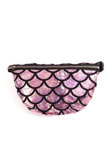 KIMU® Heuptasje Mermaid Roze Fanny Pack Zeemeermin Schubben, Ophalen of Verzenden, Nieuw, Overige typen