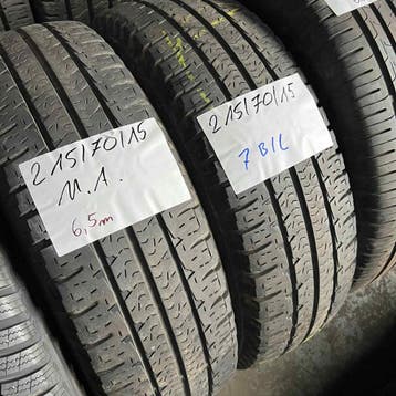 2 x Michelin 215-70-15 C Zomerbanden 6,5mm, 15 inch, Ophalen of Verzenden, Band(en), Zomerbanden