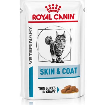 Royal Canin Veterinary Care Skin & Hairball Kat 12 x 100 gr, Verzenden, Kat