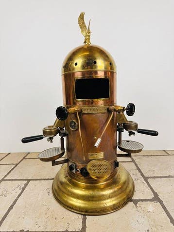Elektra - Koffiezetapparaat - belle époque - koper / messing