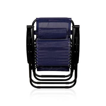 Blauwe Ligstoel Relax | Textileen Gaas | A-kwaliteit | Be..., Tuin en Terras, Ophalen of Verzenden, Nieuw, Textileen, Verstelbaar