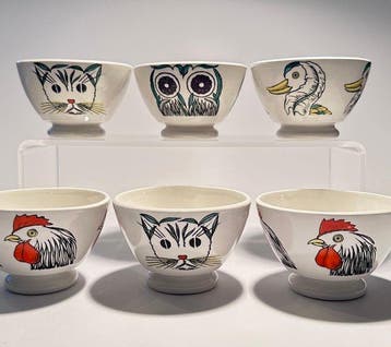 Fornasetti - Piero Fornasetti - Kom (6) - Milano - Keramiek