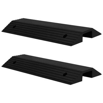 vidaXL Drempelbruggen 2 st 80x40x8 cm rubber, Verzenden, Nieuw