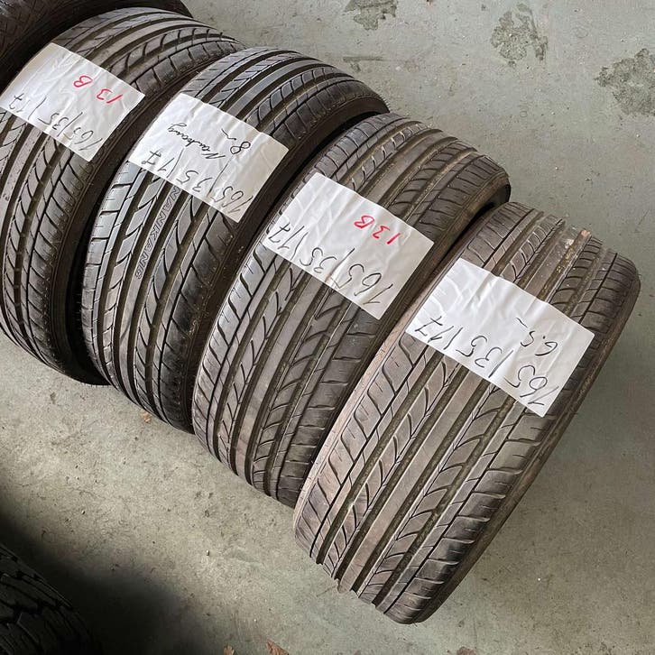 4 x Nankang 165-35-17 Zomerbanden 8mm, Auto-onderdelen, Banden en Velgen, 17 inch, Zomerbanden, 165 mm, Personenwagen, Gebruikt
