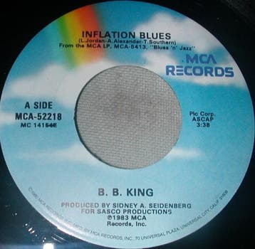 B.B. King - Inflation Blues / Sell My Monkey, Ophalen of Verzenden, Gebruikt