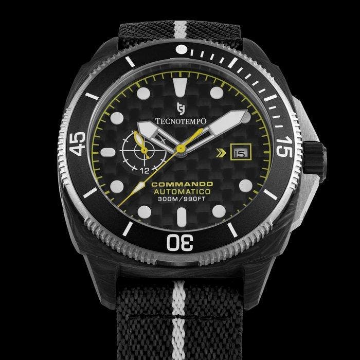 Tecnotempo - Commando - Forged Carbon & Titanium -, Sieraden, Tassen en Uiterlijk, Horloges | Heren