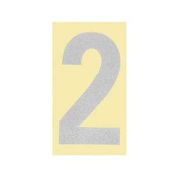 Huisnummer 2 Sticker - Pakketbrievenbus, Verzenden, Nieuw