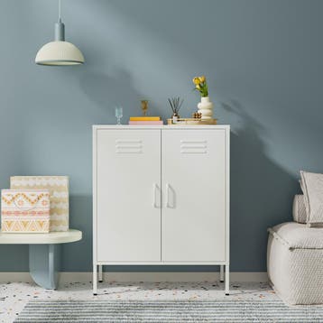 Dressoir | Lockerkast | Opbergkast | 80x40x100cm | Wit, Verzenden, Nieuw