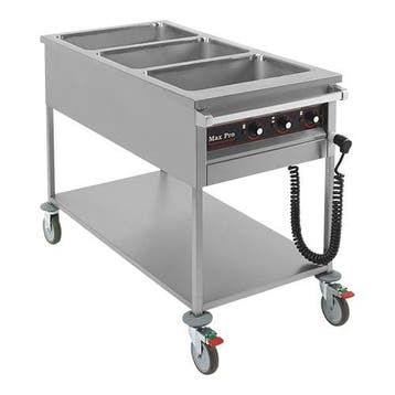 Bain Marie Wagen | GN1/1x3-200mm | 3kW | Met Rubber, Verzenden, Nieuw in verpakking