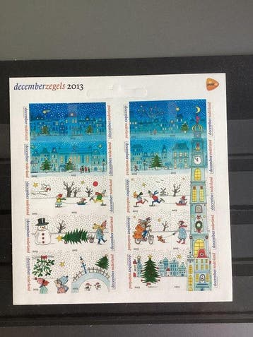 Nederland 2013/2013 - Kerstvel 2013 met dicht hangoog,, Postzegels en Munten, Postzegels | Nederland, Gestempeld