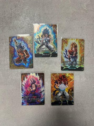 Bandai - 5 Card - Dragon Ball - Gogeta / Vegito, Nieuw