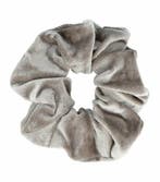 Haarelastiek Scrunchie – Basic – Velvet Stof – Grijs, Nieuw