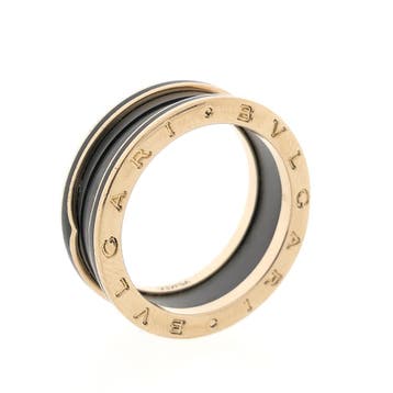 Rosé gouden ring;  BVLGARI, Gebruikt, 19 tot 20, Ophalen of Verzenden, Dame of Heer