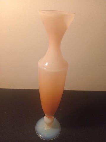 Vaas - Opaline glas - Peach Blow