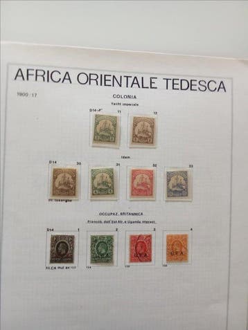 Afrika - Postzegelverzameling Oost-Afrika (Uganda, Kenia,, Gestempeld