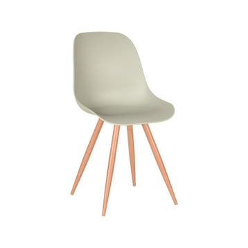 Stoel Rimini | Breeze | Kunststof | Naturel Houtlook Frame |, Verzenden, Nieuw in verpakking