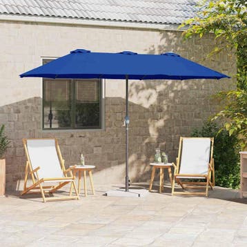 vidaXL Tuinparasol 370 x 197 x 239 cm Polyester en Aluminium, Verzenden, Nieuw, 1 tot 2 meter