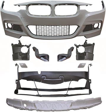 M-Pakket Sportlook Voorbumper Zonder PDC BMW F30 F31 B1905, Nieuw, Voor, BMW, Bumper