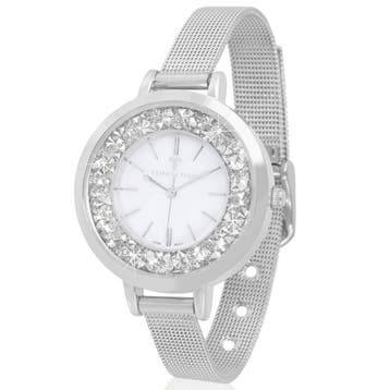 Temptation dames horloge zilverig kleur, staal horloge,, Sieraden, Tassen en Uiterlijk, Horloges | Heren, Nieuw