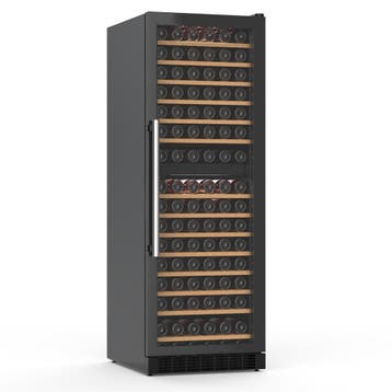 Wijnklimaatkast - Glazen Deur - 1-Deurs - 430 Liter - Zwart, Verzenden, Nieuw in verpakking
