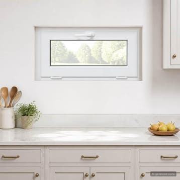 vidaXL Kleur binnenkant kelderraam Wit RISOR 85 x 40 cm, Doe-het-zelf en Verbouw, Verzenden, Nieuw