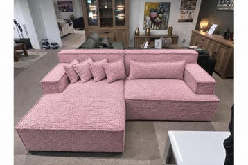 Domburg Loungebank - loungebanken - Roze, Nieuw, 150 cm of meer, Stof, 250 tot 300 cm