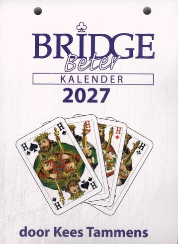 Bridge Beter Scheurkalender 2027 | Kees Tammens | Nieuw, Boeken, Ophalen of Verzenden, Nieuw, Kees Tammens