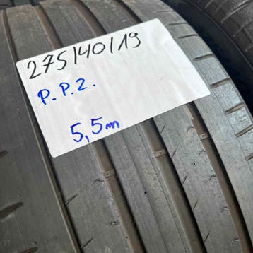 2 x Pirelli PZero 275-40-19 Zomerbanden 5,5mm, 19 inch, Gebruikt, 275 mm, Ophalen of Verzenden