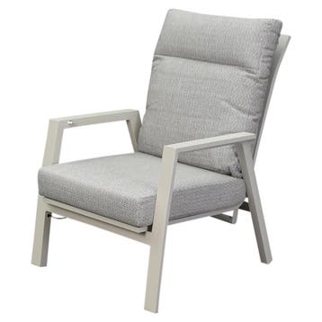 Barolo stoel bank loungeset 7 delig verstelbaar latte, Tuin en Terras, Ophalen of Verzenden, Nieuw, Aluminium