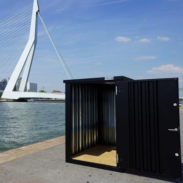 Tuincontainer 1,5 x 2 in RAL 9005 (zwart) bij Foldaco