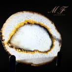 Prachtige agaatsnede met standaard Plak - Hoogte: 200 mm -