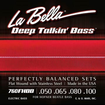 La Bella L-760FHBB Bassnaren Set Stainless Steel Flatwound, Ophalen of Verzenden, Nieuw