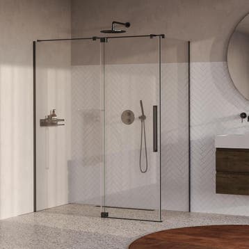 Brauer Stellar - Douchecabine met Draaideur - Helder Glas -, Doe-het-zelf en Verbouw, Sanitair, Ophalen of Verzenden, Nieuw