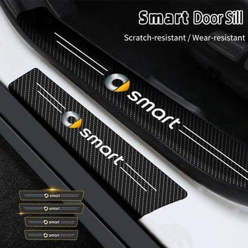 SMART ForFour dorpel bescherm sticker 4 deurs CARBON, Auto-onderdelen, Nieuw