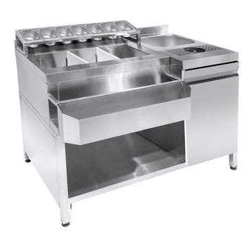 Cocktail Bar Station | 80kg | Glazenspoeler | Speedrail |..., Verzenden, Nieuw in verpakking