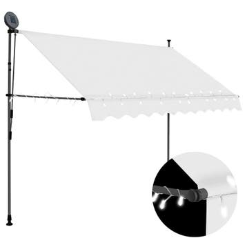 Knikarmscherm creme 3m | Tweedekansje | OP=OP, Ophalen of Verzenden, Zo goed als nieuw, 250 cm tot 450 cm, Uitvalscherm