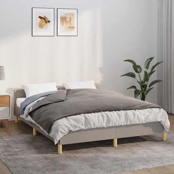 vidaXL Verzwaringsdeken met hoes 122x183 cm 9 kg stof, Verzenden, Nieuw, Grijs