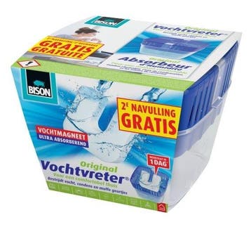 Bison vochtvreter apparaat neutraal 2x 450 gr, Doe-het-zelf en Verbouw, Verzenden, Nieuw