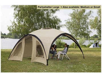 Bo-Camp Party Shelter - Waterdicht - Stalen boogstokken -, Caravans en Kamperen, Tenten, Verzenden, Zo goed als nieuw