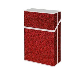 Glitters sigarettendoosje - Rood, Verzenden, Nieuw, Tabaksdoos of Verpakking