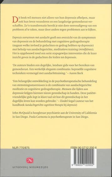 Depressie overwinnen met aandacht 9789057122002, Verzenden, Gelezen, J.R. MacQuaid