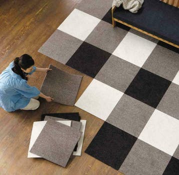 Tapijttegels Van Heugten outlet, TOT 80% KORTING! OP=OP!, Ophalen, Nieuw, Blauw, Tapijttegels